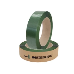 SIGNODE-TENAX-Band 2040 15,6x0,9mmx1300lfm. grün, glatt, 406mm Kern. Reißfestigkeit 642kp
