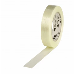 Filamentband 25mm breitx50lfm, 100µ. transparent, fadenverstärkt,. Hotmeltkleber, 3M Scotch 8953