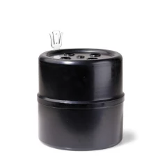Kordelabroller passend für Kunststoffschnur. schwarz. mit Schneidevorrichtung