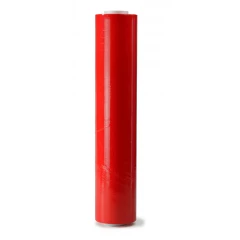 Handstretchfolie rot 500mm breitx260lfm, 23µ. ca. 3,20 KG Rollengewicht.