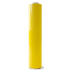Handstretchfolie gelb 500mm breitx260lfm, 23µ. ca. 3,20 KG Rollengewicht.