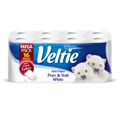Toilettenpapier Veltie Pure & Soft 16 Rollen