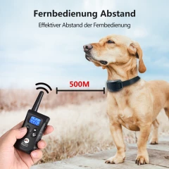 Hund Erziehungshalsband 520-1 Vibrationshalsband mit Ton bis 500M, für alle Hunde Größen