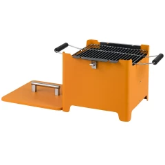 Chill&Grill  Holzkohlengrill "Cube" orange
