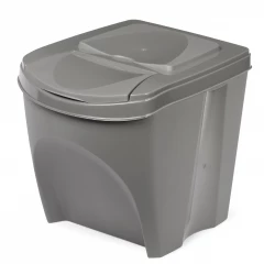 Abfallbehälter SORTIBOX - steingrau