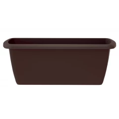 Balcony plant box with saucer RESPANA - BROWN