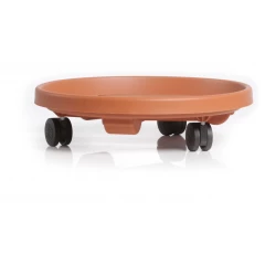 Plant rolling saucer RONDO - TERRACOTTA