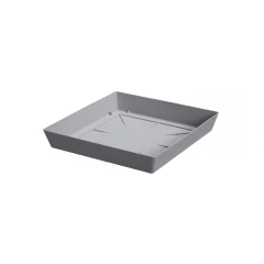LOFLY saucer square - stone grey | Size: 16,5 cm x 16,5 cm x 2,7 cm (LxBxH)