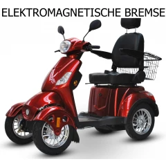 ECO ENGEL 520 Rot Elektromobil 4 Räder Seniorenmobil elektromagnetischen Bremsen