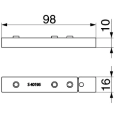 Maco Rustico Unterlagen für Verschlusshaken Ladeninnenöffner Drehpunkt innen Abstand 20 & 30 mm weiß 44353