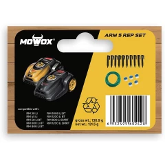 MOWOX® ARM 5 REP SET Begrenzungskabel Reparatur-Set für Mähroboter: 5 m Induktionskabel, 10 Heringe, 5 Begrenzungskabel-Verbinder